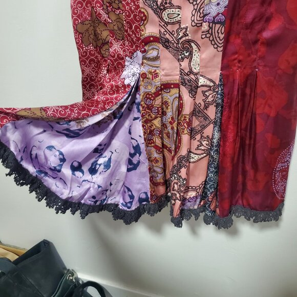 ODD MOLLY Vintage 100% Silk Blouse Sleeveless Fairycore Babydoll Women's Medium - Picture 11 of 16